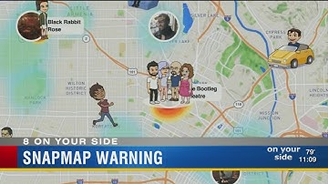 Snap map warning