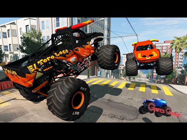 EL TORO LOCO MONSTER JAM MADNESS | Who's The Best El Toro Loco? - BeamNG Drive class=