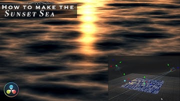 夕焼け海を作ってみた【無料動画編集ソフト】DaVinci Resolve Fusion 3D