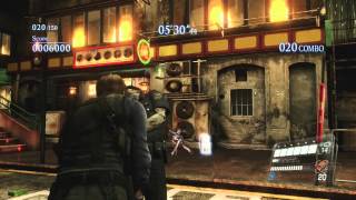 Resident Evil 6 - Mercenaries Mode [Urban Chaos] Leon S Rank gameplay HD