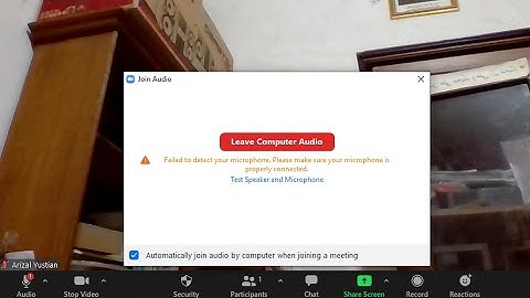 SOLUSI  MICROPHONE AUDIO ZOOM MEETING FAILED TO DETECT YOUR MICROPHONE DI PC/LAPTOP