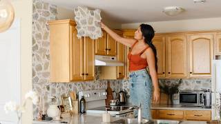 DIY Stone Backsplash (diy backsplash above cabinets)