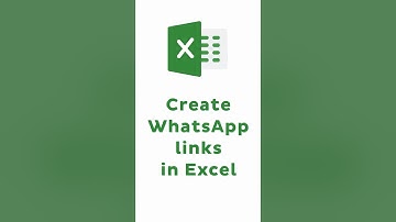 Create Whatsapp links in Excel (In 20 Seconds) #shorts #excel
