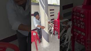 Painter Trick – Masking Tape se Perfect Design 👌 #diywall #paintideas #viralreels #facebookreels