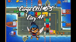 BTD6 Cargo easy CHIMPS guide w/ Sauda