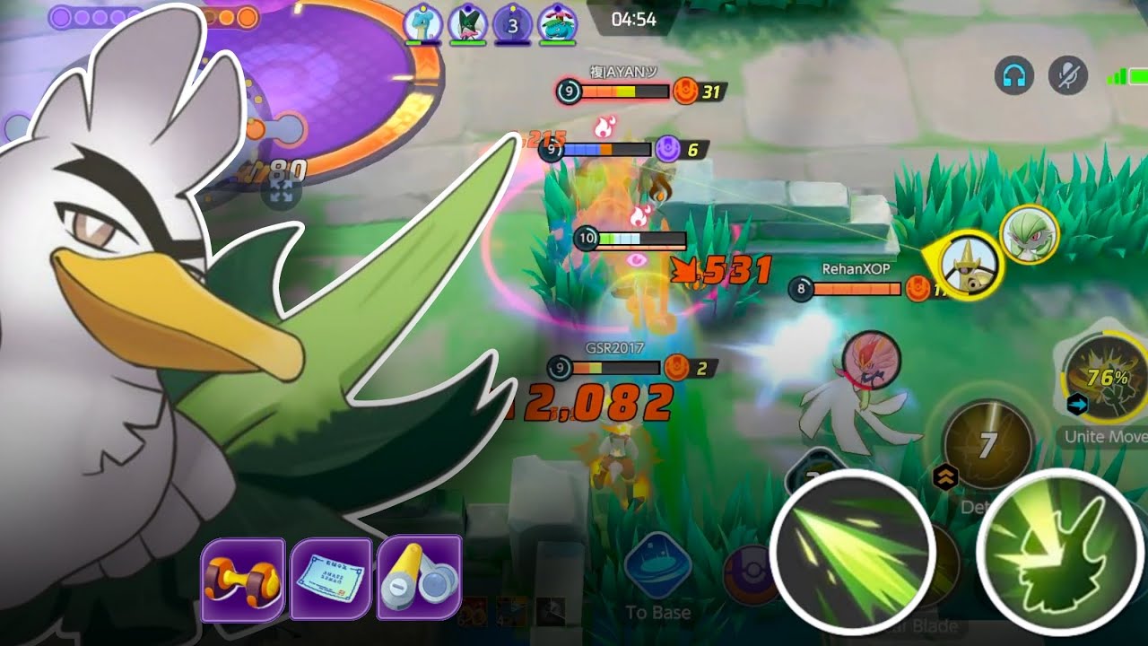 Pokemon Unite Sirfetch'd Best Builds Gameplay 🔥😱.        ||7xJACK||