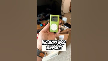 Did Apple stopped supporting iPods? #apple #ipod #music #tech #retrotech