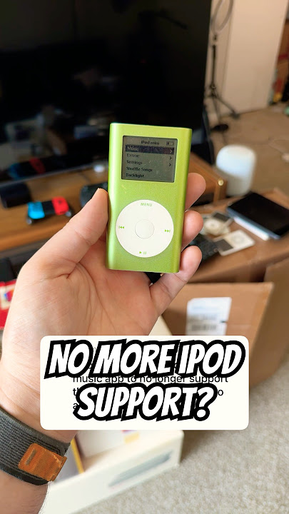 Did Apple stopped supporting iPods? #apple #ipod #music #tech #retrotech
