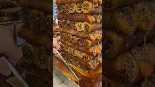 15 Katlı Damak Çatlatan Ballı Erzurum Burması Kadayıf Saray Muhallebicisi İstiklal İstanbul