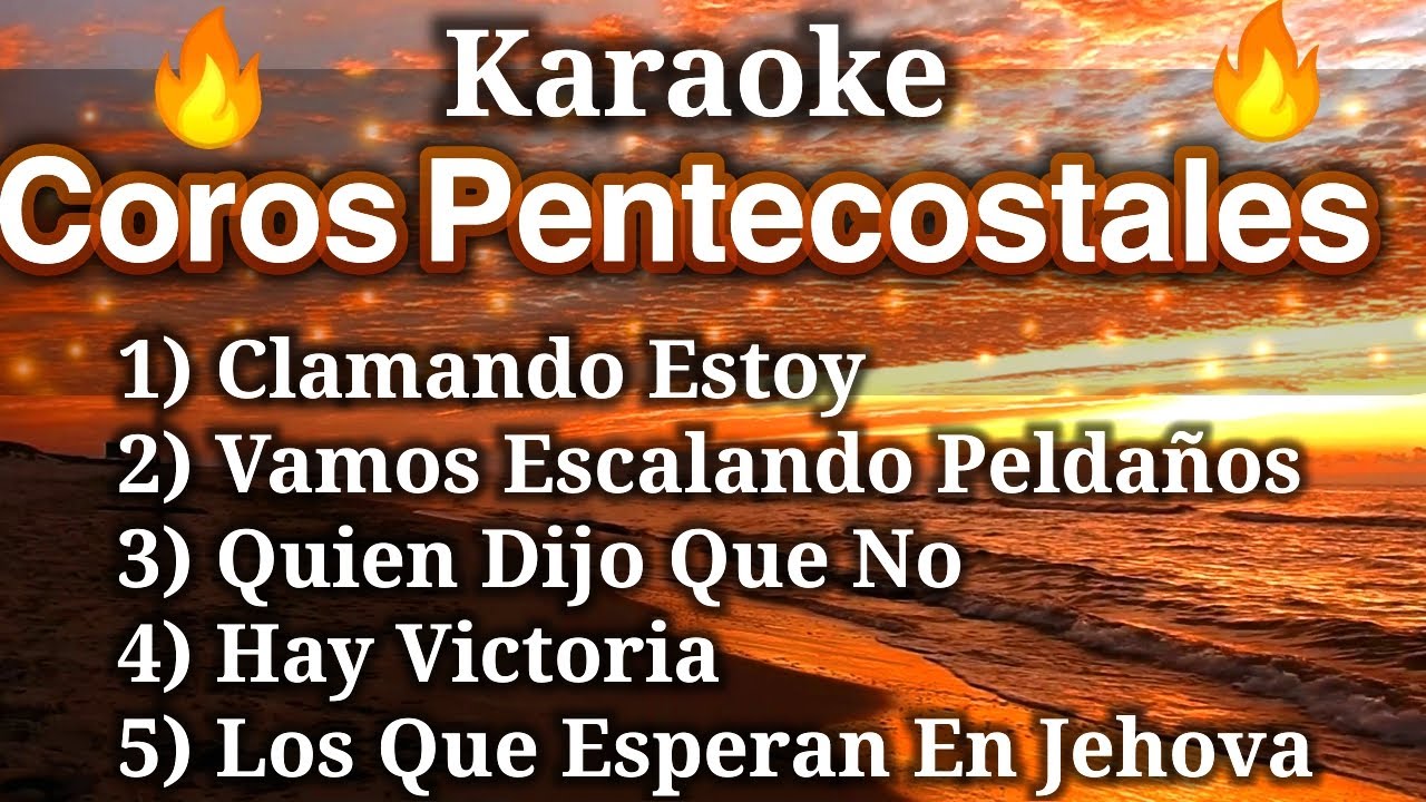 Pistas KARAOKE | Cadena De COROS PENTECOSTALES | PISTAS Y LETRA By Samuel Piña Piano