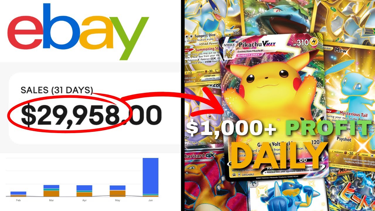 How I Make $1,000 Daily Selling Pokemon Cards on Ebay