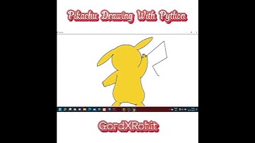 Pickachu with Python #coding #programming #python #shorts #youtubeshorts #viral #short #trending