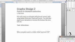 Animate a picture using illustrator and Flash-part 1of 10