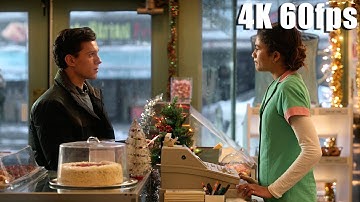 Spider Man  No Way Home   Peter Visits MJ In Store After She Forgot Him   4K 60fps