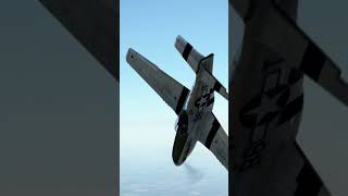 P-51 misjudges distance during dogfight causing a collision #shorts #airplane #crash