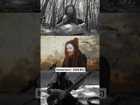 Throatsinging triptych with ancient languages #throatsinging #language #handpan