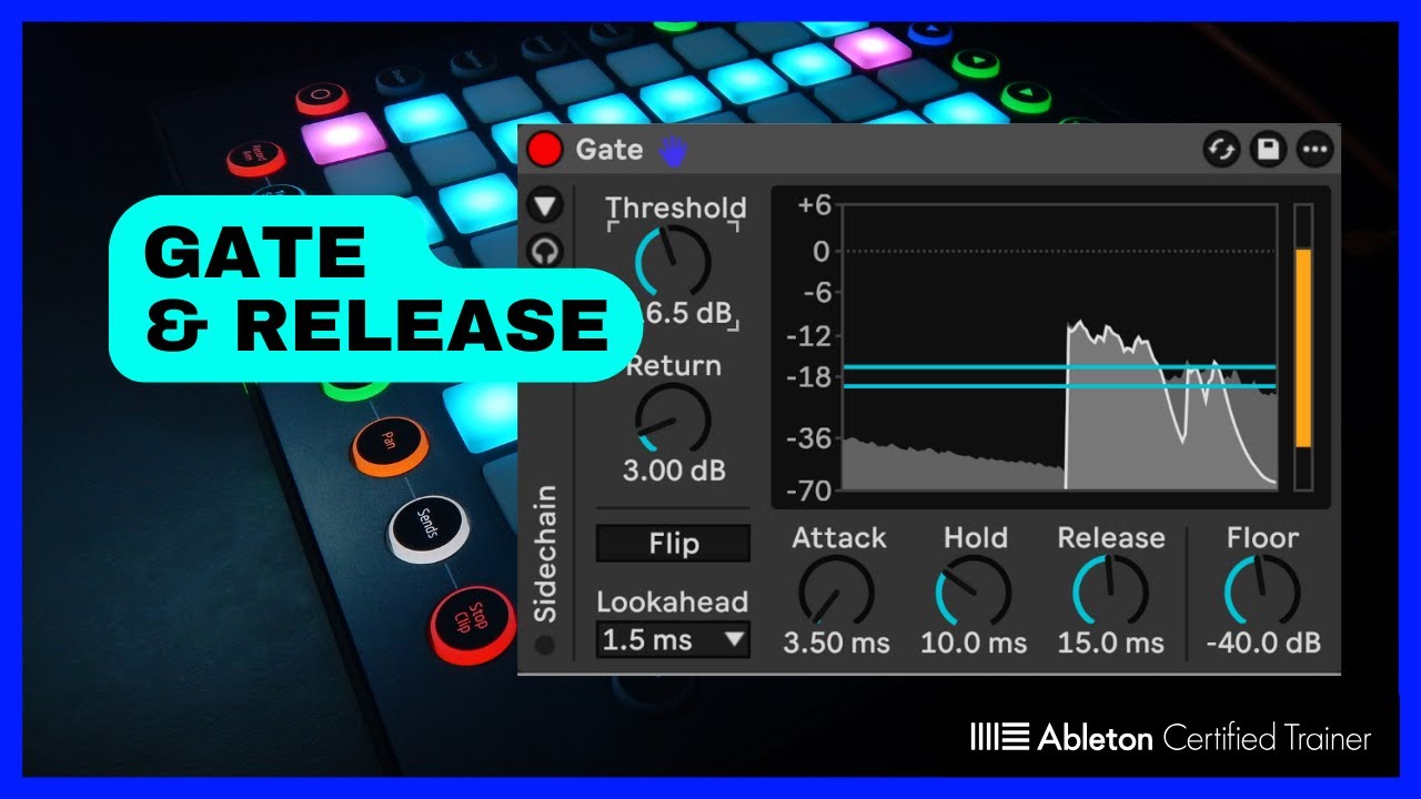 Ableton Live 12 : Guide pratique de l’effet Gate et du release audio