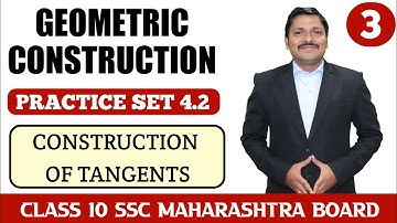 Ch.4 Geometric Constructions P.S.4.2 Part 3 Q.1-4 | 10th Geometry Maharashtra SSC Board | Dinesh Sir