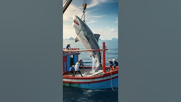 Đứt Dây Cẩu Giữa Biển – Cá Mập Khổng Lồ Thoát Thần Kỳ!