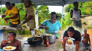 Cooking For The Men on Project X || Guyanese Curry Chicken & White Rice || Big Workday Cook Up