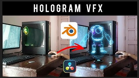 I Create 3D Hologram Vfx Using Blender And Davinci Resolve|Hologram vfx |Hindi Tutorial