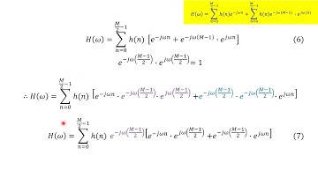 DSP Module 3_6: Symmetric FIR Filter
