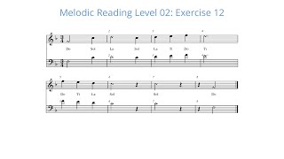 Melodic Reading Level Two : Exercise 12