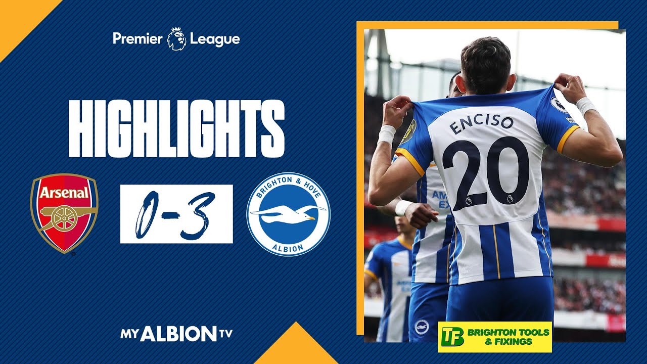 PL Highlights Arsenal 0 Albion 3