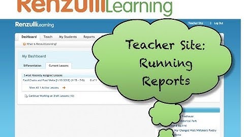 Renzulli Learning Teacher Reports & Grouping