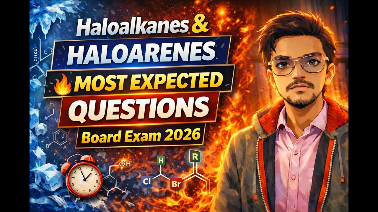 Haloalkanes & Haloarenes one shot | Most Expected Questions - PYQ Based | Board Exam 2026