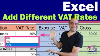 How do I add DIFFERENT VAT rates into the same spreadsheet? by Computer Tutoring 11,952 views 3 years ago 15 minutes