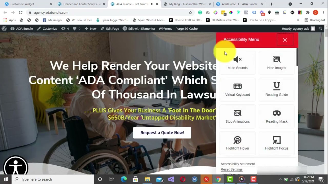 YouTube player