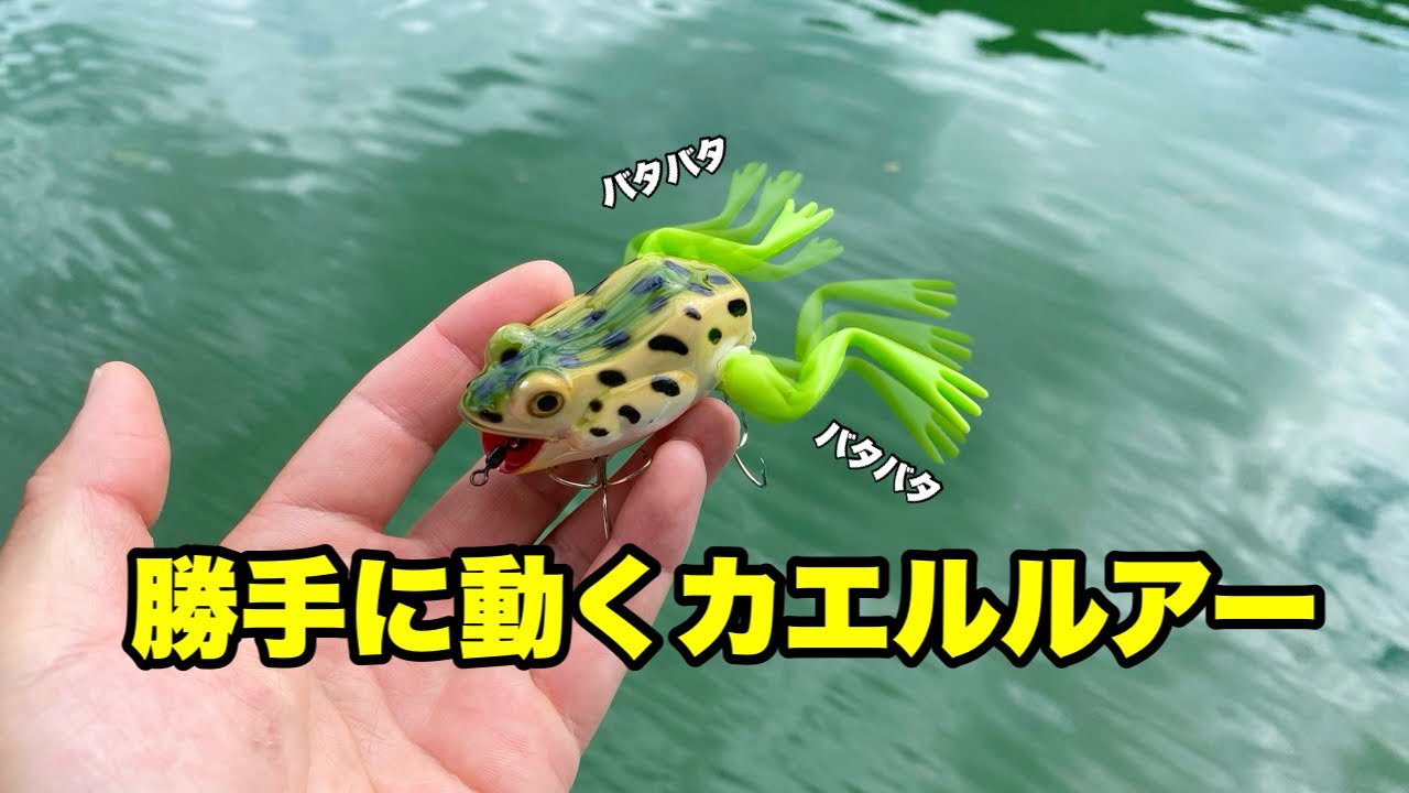 投げたら勝手に泳ぐルアーを広大な湖に投げてみたら…