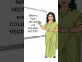 Row vector |Column vector #shorts