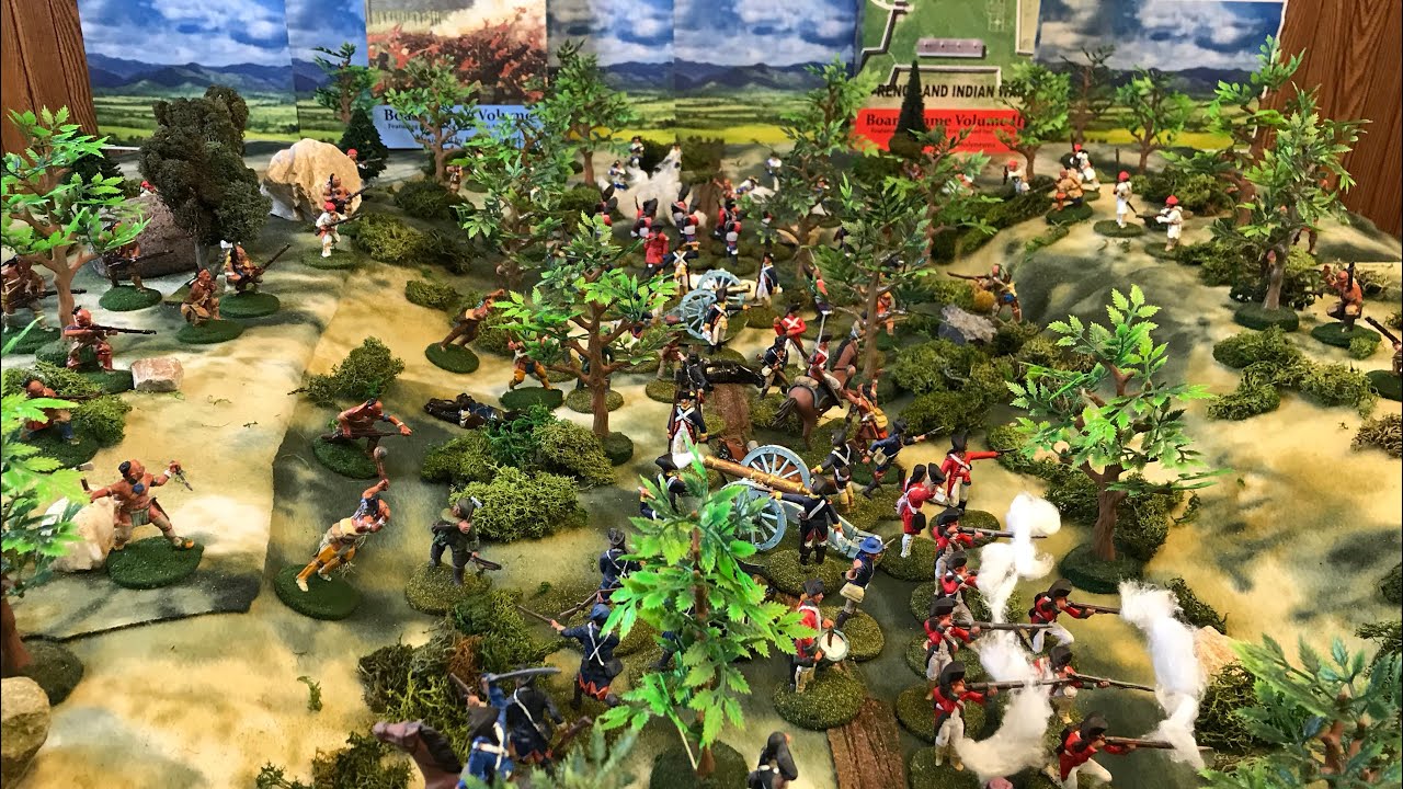 Braddock’s Defeat updated diorama in 54mm