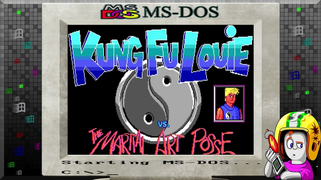 Kung Fu Louie vs. the Martial Art Posse (MS-DOS/1989) (Gameplay)
