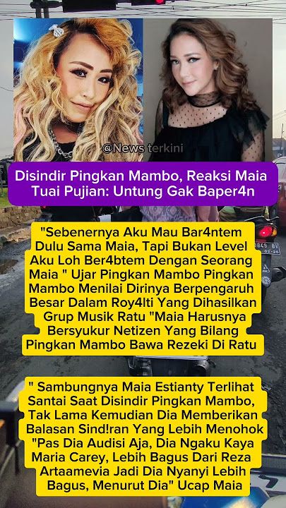 Disindir Pingkan Mambo, Reaksi Maia Tuai Pujian: Untung Gak Baper4n #shorts #artist #viral #fyp