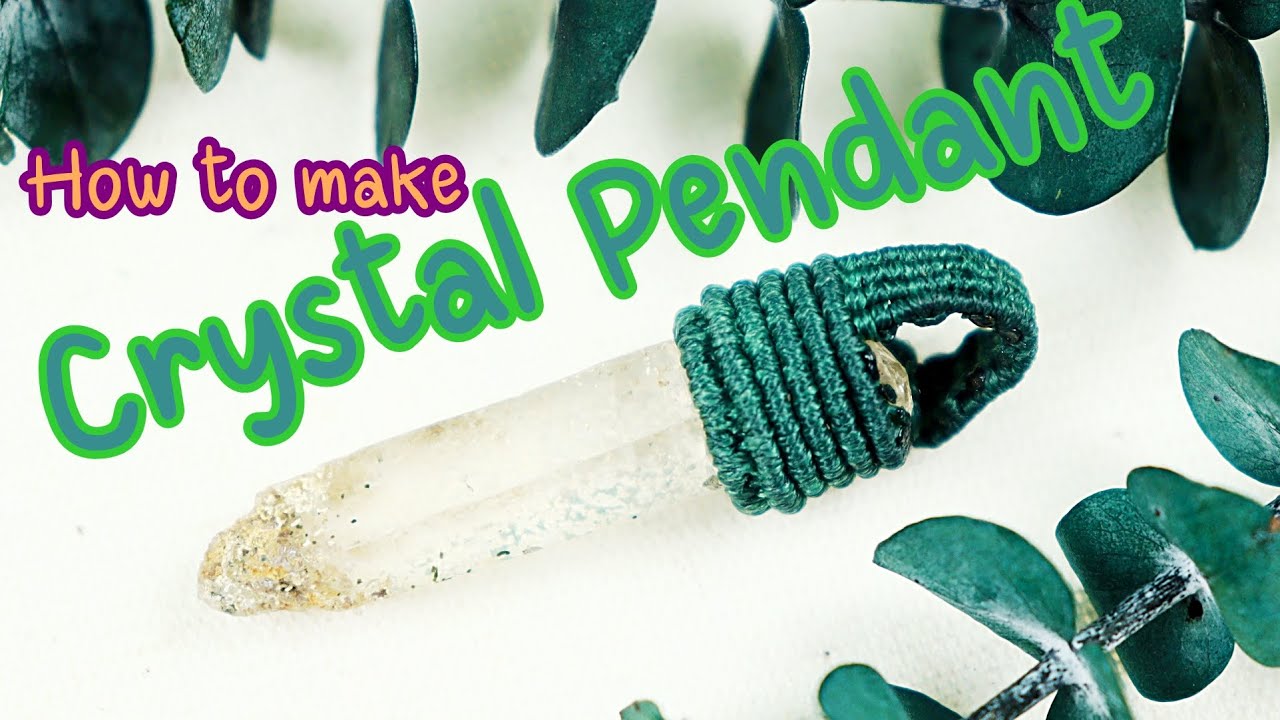How to make crystal point | DIY | Handmade Jewellery Ideas | Tutorial macrame knot |Necklace pendant