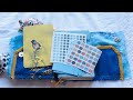 The (blue journal) flip through #junkjournal #thecraftroom #blue #primaflowers