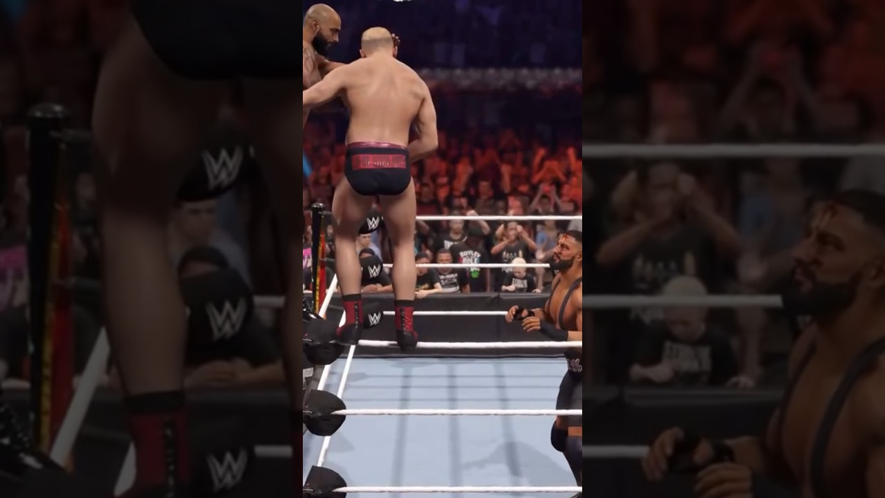 Ricochet vs Bron Breakker vs Ilja Dragonuv WWE 2K24 Ricochet last WWE Match 