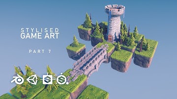 Blender & Unity HDRP - 3d Game-ready Stylised Game Assets | Lowpoly Environment (Part 7)