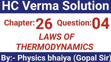 H.C. Verma Solutions - Laws of Thermodynamics - Chapter 26, Question 4