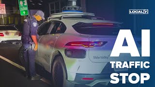 Authorities pull over driver-less Waymo vehicle after illegal U-turn