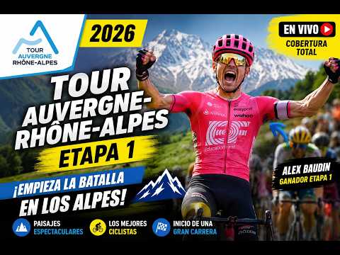 Video TOUR AUVERGNE-RHÔNE-ALPES 2026 ETAPA 1 | RESUMEN COMPLETO, GANADOR Y MEJORES MOMENTOS