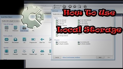Construct 2 - How to use local storage