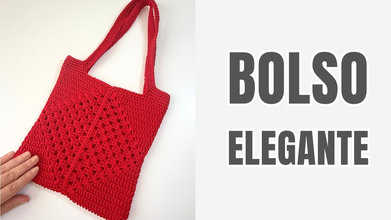 BOLSO de CUADRADOS (modular) 🧶 Tutorial paso a paso COMPLETO | Revista: Edición Febrero · Entrega 2