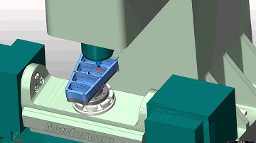 Mastercam X5 and Machine Simulation on a 5-axis Demo Part