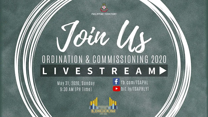Ordination and Commissioning I Messenger of the Kingdom I 2018 - 2020
