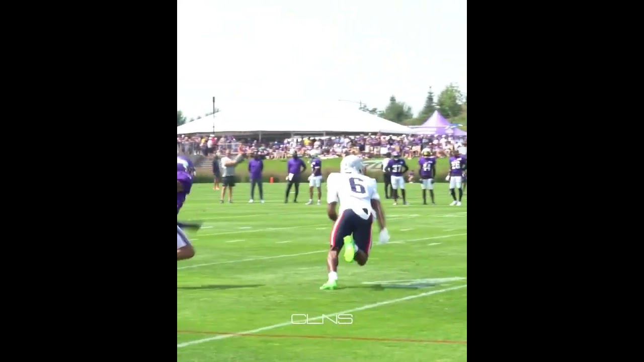 Javon Baker shakes free vs DB Reddy Steward in 1v1s