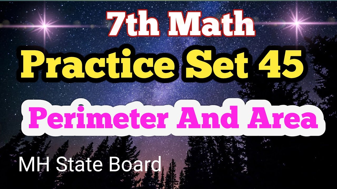 7th Math Practice Set 45 Perimeter And Area | Class 7 Math Practice Set ...